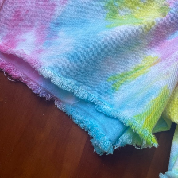 NWT Judy Blue High Waist Tie Dye Women’s Short. Size Small. Fringe - Picture 4 of 11